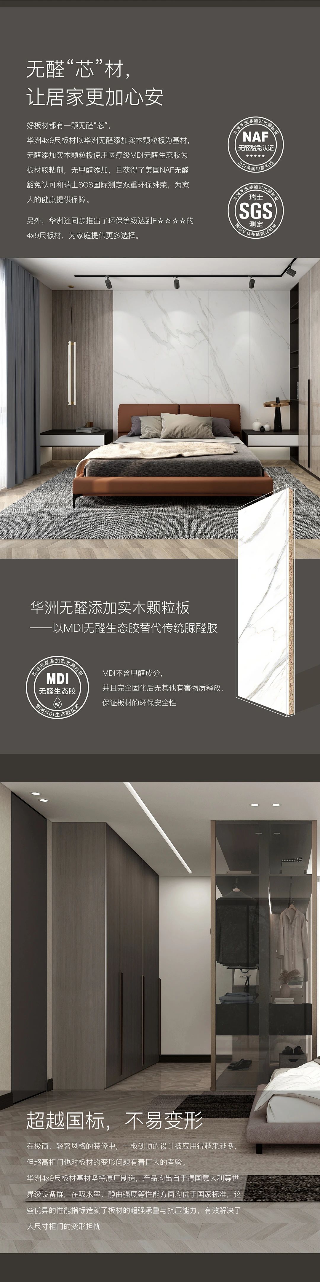 新品發(fā)布  華洲Max+板材系列，享受一板到頂?shù)耐昝?圖3)