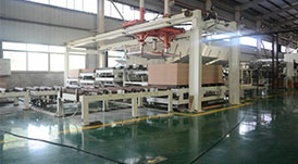 “素板美容院”，華洲又一條飾面板生產(chǎn)線投產(chǎn)了！