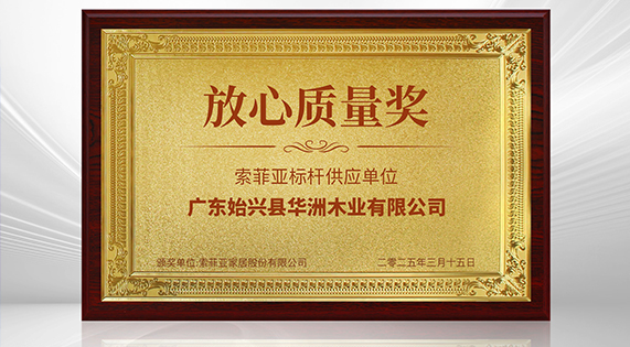 《3?15 消費(fèi)維權(quán)打假論壇》——華洲木業(yè)榮獲 “放心質(zhì)量獎”