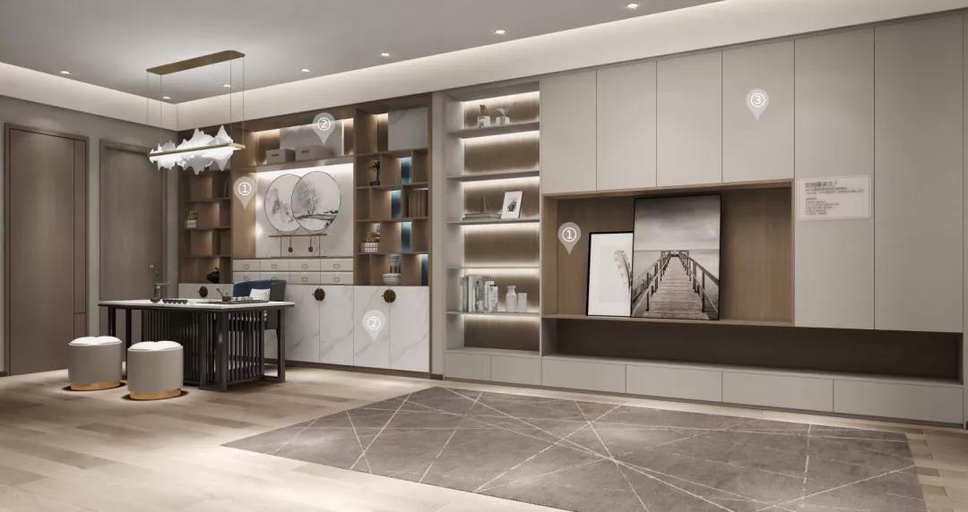 華洲木業(yè)︱陜西西安戰(zhàn)略合作商95㎡展廳空間設(shè)計(jì)案例(圖2) 華洲木業(yè)︱陜西西安戰(zhàn)略合作商95㎡展廳空間設(shè)計(jì)案例(圖2)