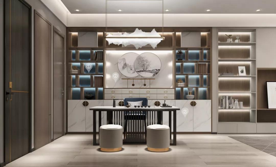 華洲木業(yè)︱陜西西安戰(zhàn)略合作商95㎡展廳空間設(shè)計(jì)案例(圖6) 華洲木業(yè)︱陜西西安戰(zhàn)略合作商95㎡展廳空間設(shè)計(jì)案例(圖6)