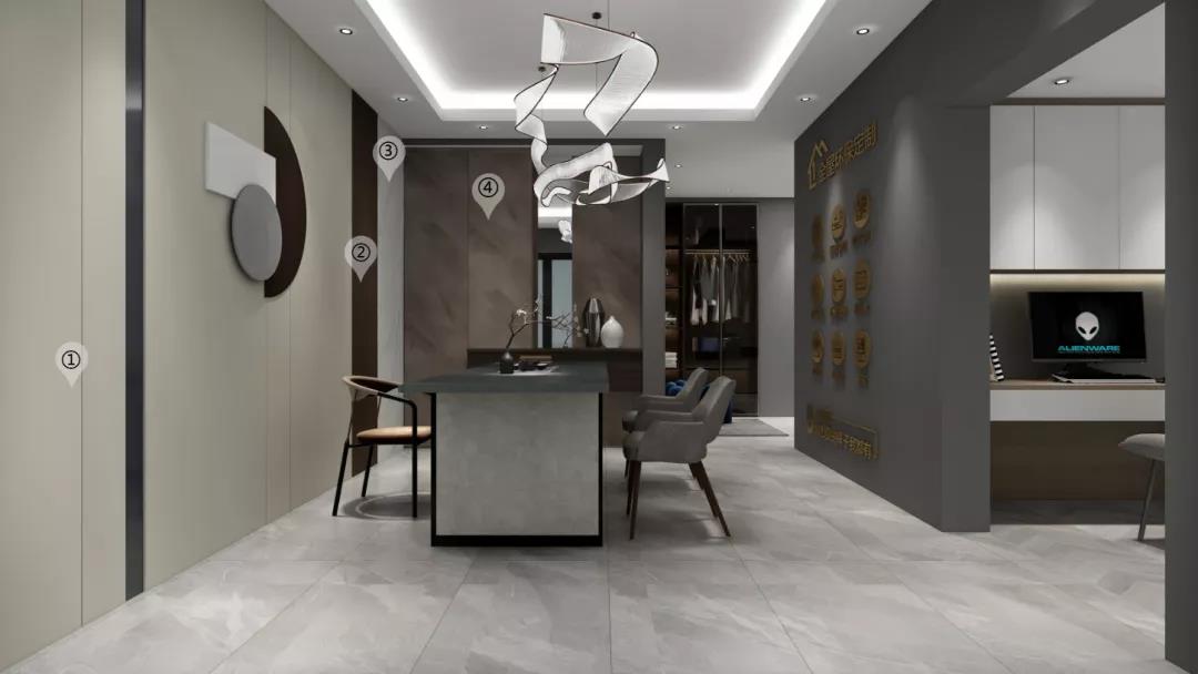 華洲木業(yè)︱江西萍鄉(xiāng)戰(zhàn)略合作商146㎡展廳空間設(shè)計(jì)案例(圖2) 華洲木業(yè)︱江西萍鄉(xiāng)戰(zhàn)略合作商146㎡展廳空間設(shè)計(jì)案例(圖2)